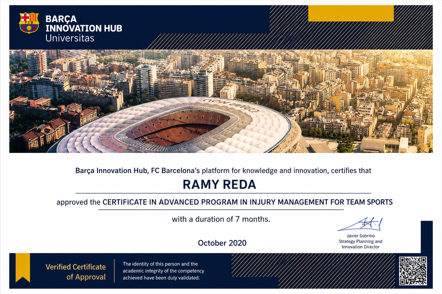 Advanced Program in Injury Management for Team Sports